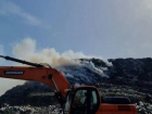 На мусорном полигоне в районе Красина в Шахтах загорелись отходы