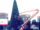 На площади Ленина в Шахтах появилась новогодняя елка