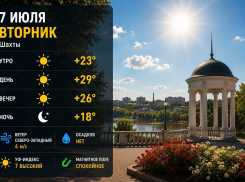 Солнечный вторник будет в Шахтах