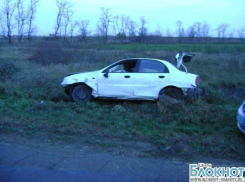 В Октябрьском районе на трассе перевернулся автомобиль