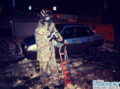 Шахтинские автолюбители закрыли сезон дрифта на санях