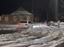 Аварийно-опасное ледяное кольцо образовалось в Шахтах
