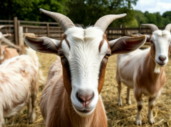 В парке «Малинки» козочка чуть не погибла из-за белокочанной капусты
