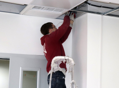 В строящейся школе в микрорайоне «Олимпийский» сейчас работает более 180 человек