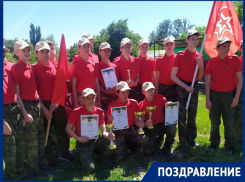 Шахтинские юнармейцы 35 школы заняли 3 место в слете «Военный Городок»
