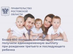 Новая мера поддержки многодетных семей Дона