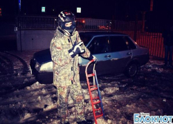 Шахтинские автолюбители закрыли сезон дрифта на санях