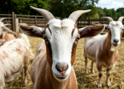 В парке «Малинки» козочка чуть не погибла из-за белокочанной капусты