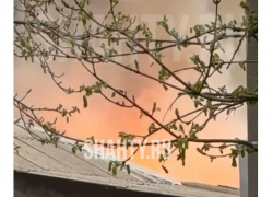 Загорелся частный дом в центре Шахт