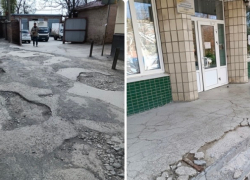 Шахтинцы уже много лет жалуются на состояние въезда на центральный рынок