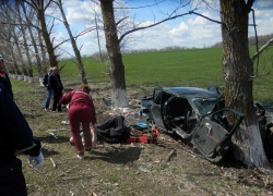 В Шахтах «десятка» врезалась в дерево - два человека госпитализированы