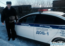 Беременной шахтинке полицейские помогли выбраться из затора на трассе  М4 «Дон» 