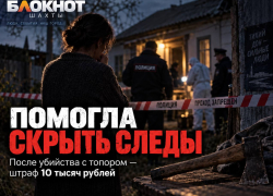 На Дону после убийства с топором женщина помогла скрыть следы преступления — получила штраф 10 тысяч рублей
