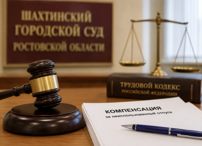 В Шахтах через суд взыскали компенсацию за неиспользованный отпуск