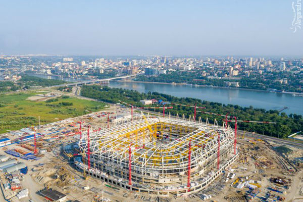 Стадион «Ростов-Арена» построен на 62%