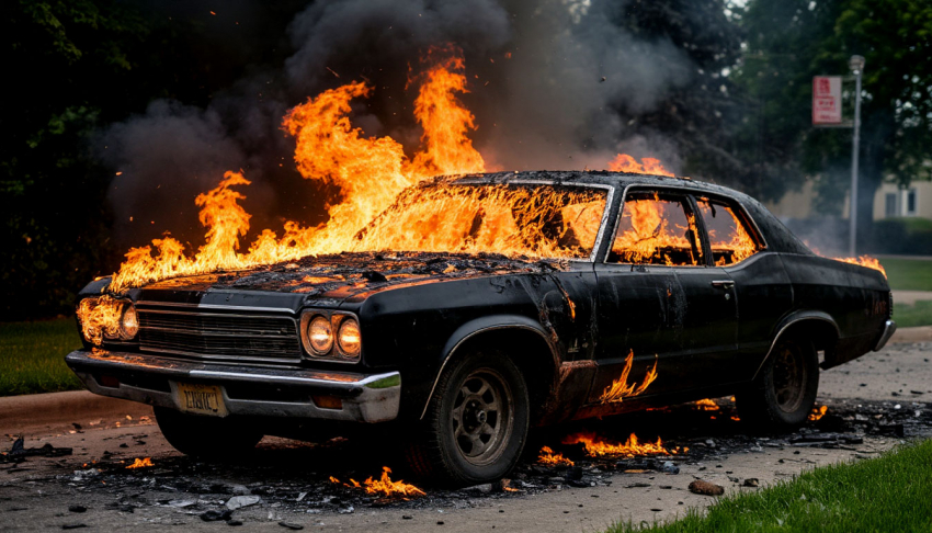 Задержан поджигатель дорогого кроссовера в Шахтах