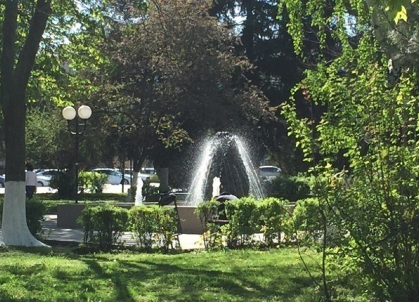 В Шахтах заработал фонтан Шишка