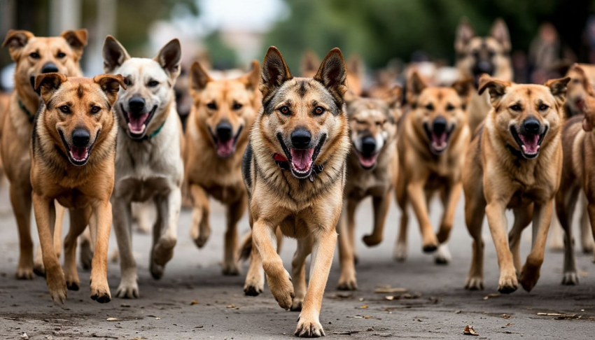 Бездомные собаки пугают жителей района Артём в Шахтах 