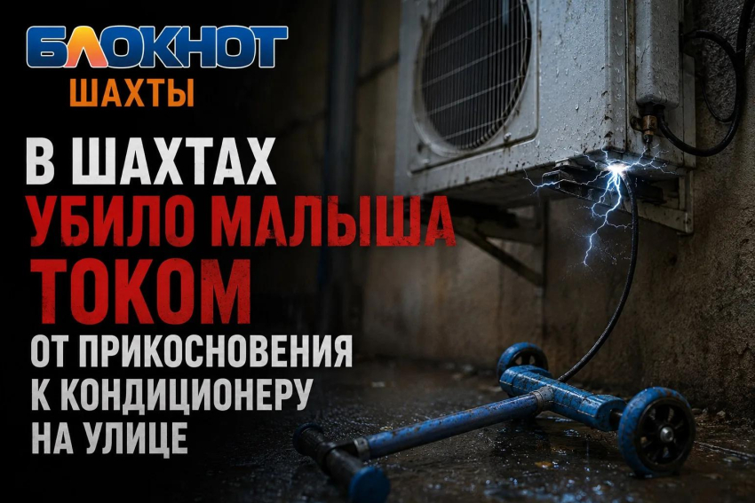 В Шахтах убило малыша током от прикосновения к кондиционеру на улице