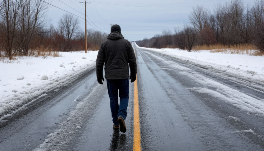 На дорогах в Шахтах наблюдается сильный гололед
